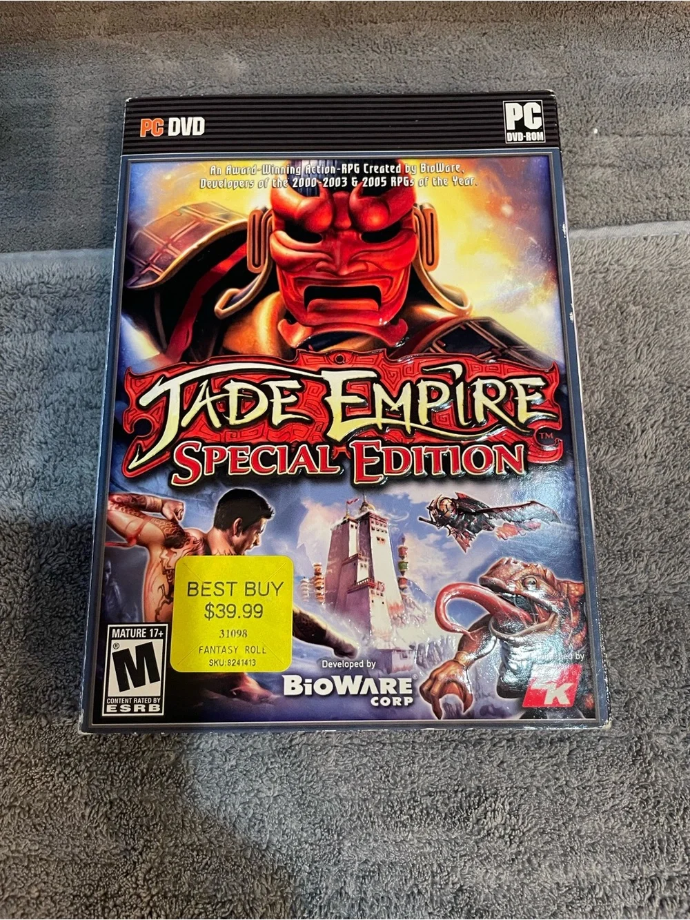 Jade Empire: Special Edition, PC, 2007 DVD-ROM Game with Poster and Manual